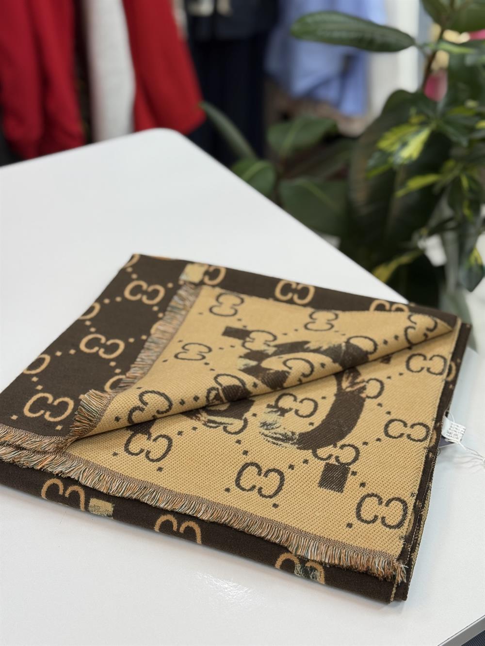 İthal Kaşmir Şal CC Kahve