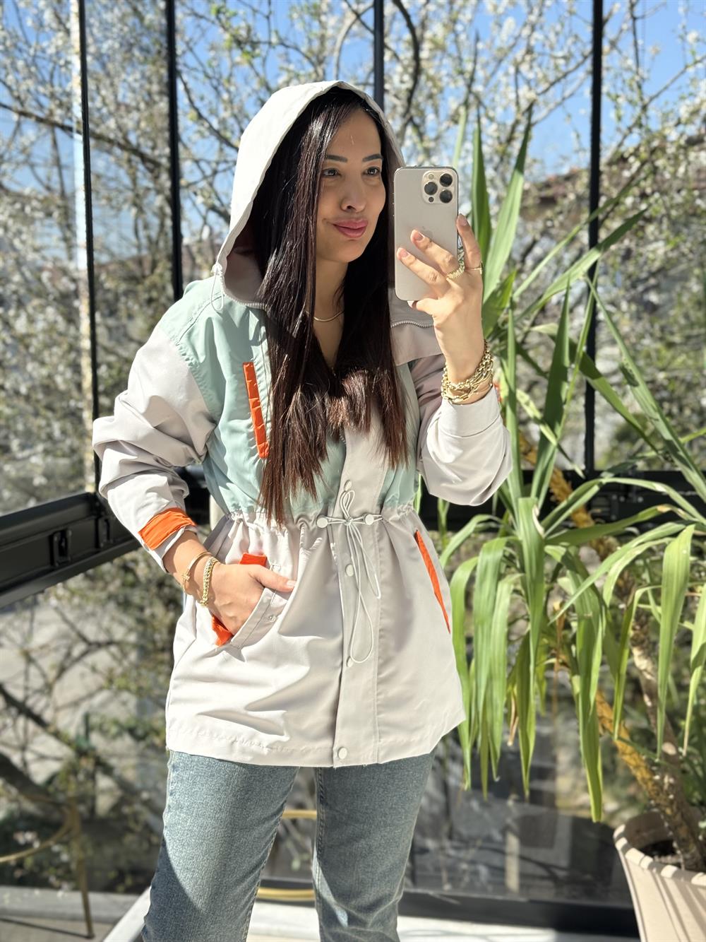 Mini Blok Trençkot Taş