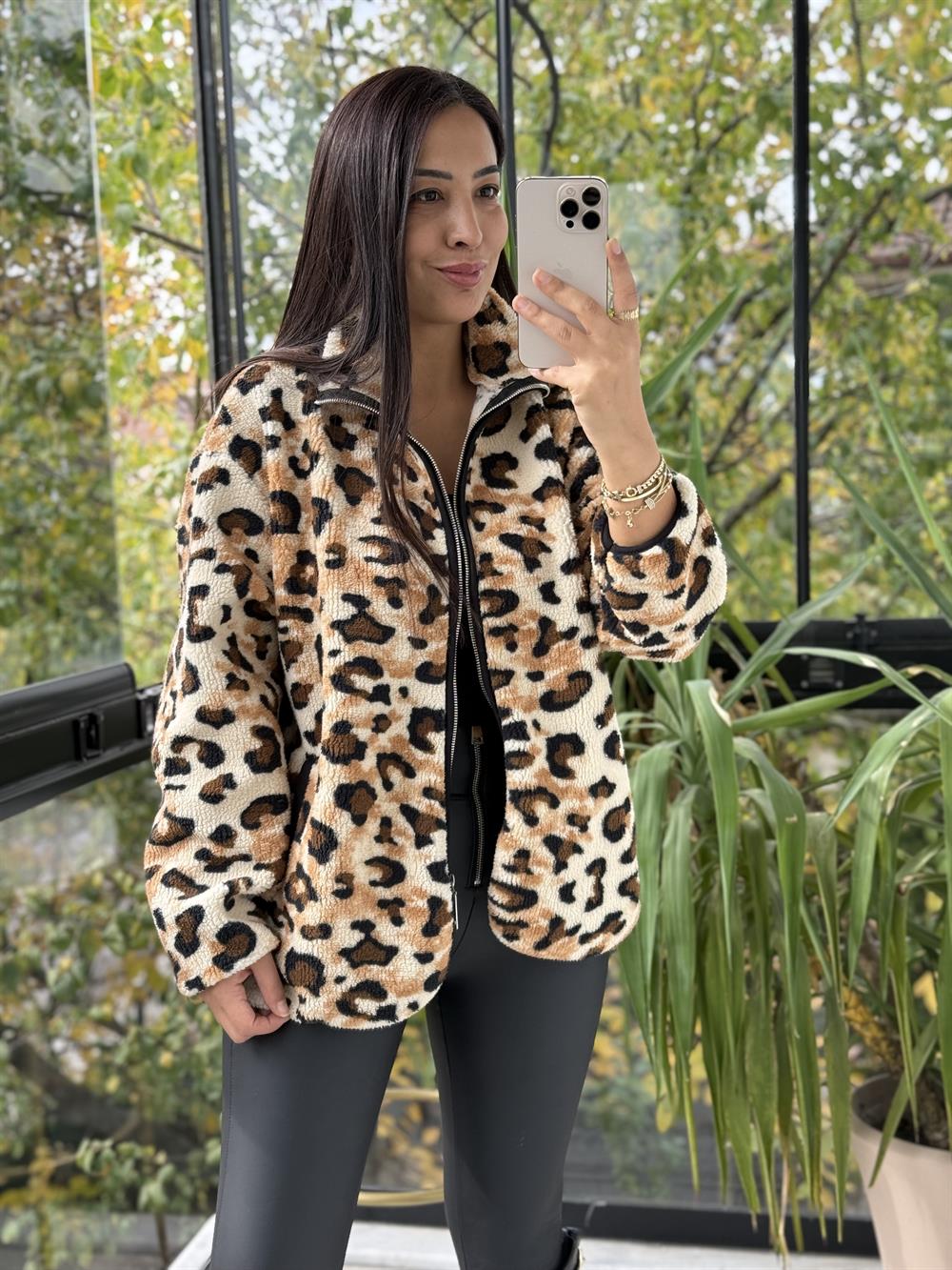 Cepli Leopar Polar Kahve