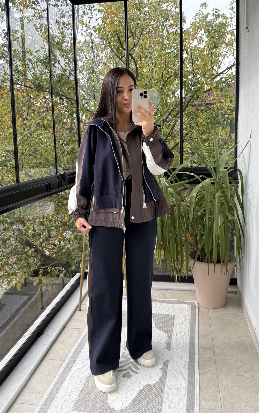 Twst Model Parçalı Takım Kahve