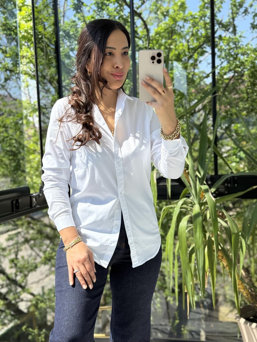 Slimfit Gömlek Beyaz