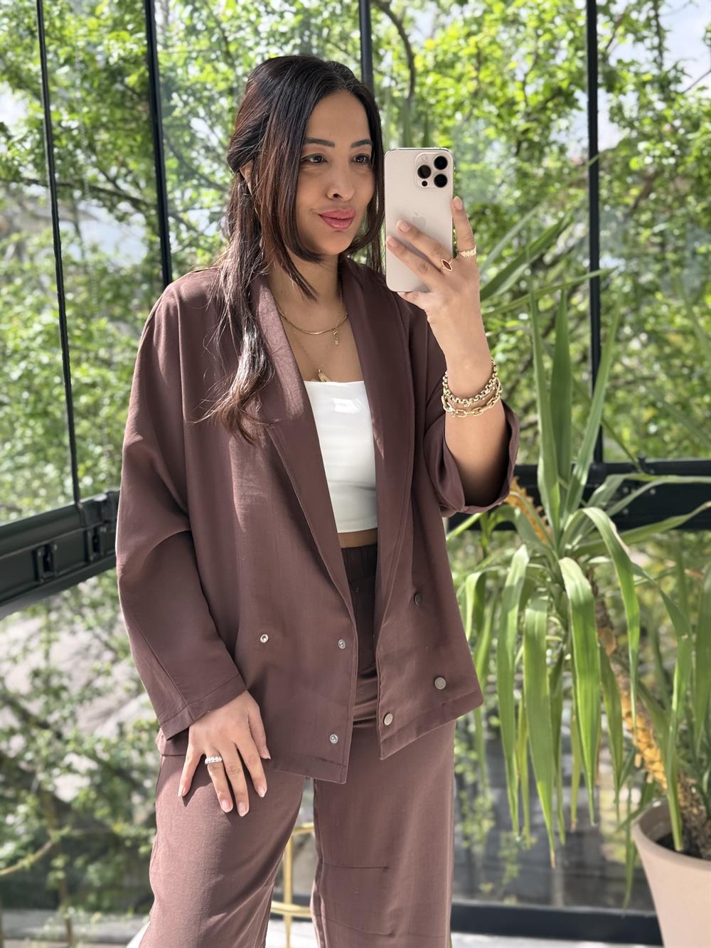 Armani Model Takım Kahve