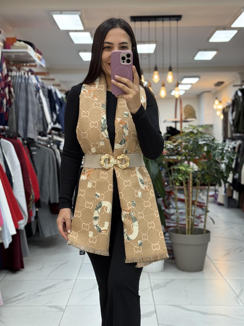 İthal Kaşmir Şal CC Bisküvi