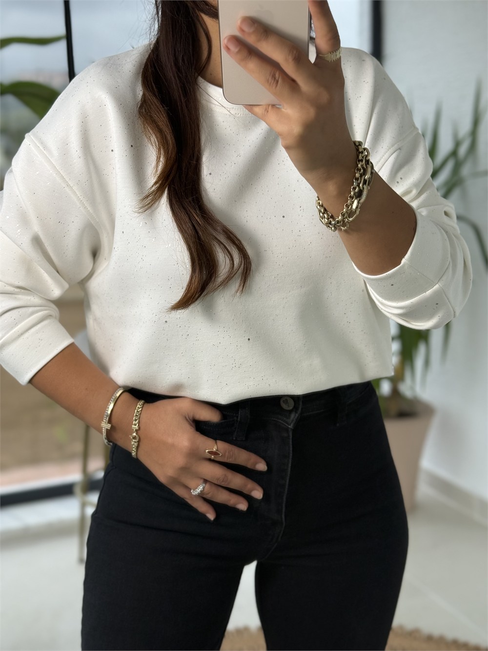 Simli Oysh Sweatshirt Ekru