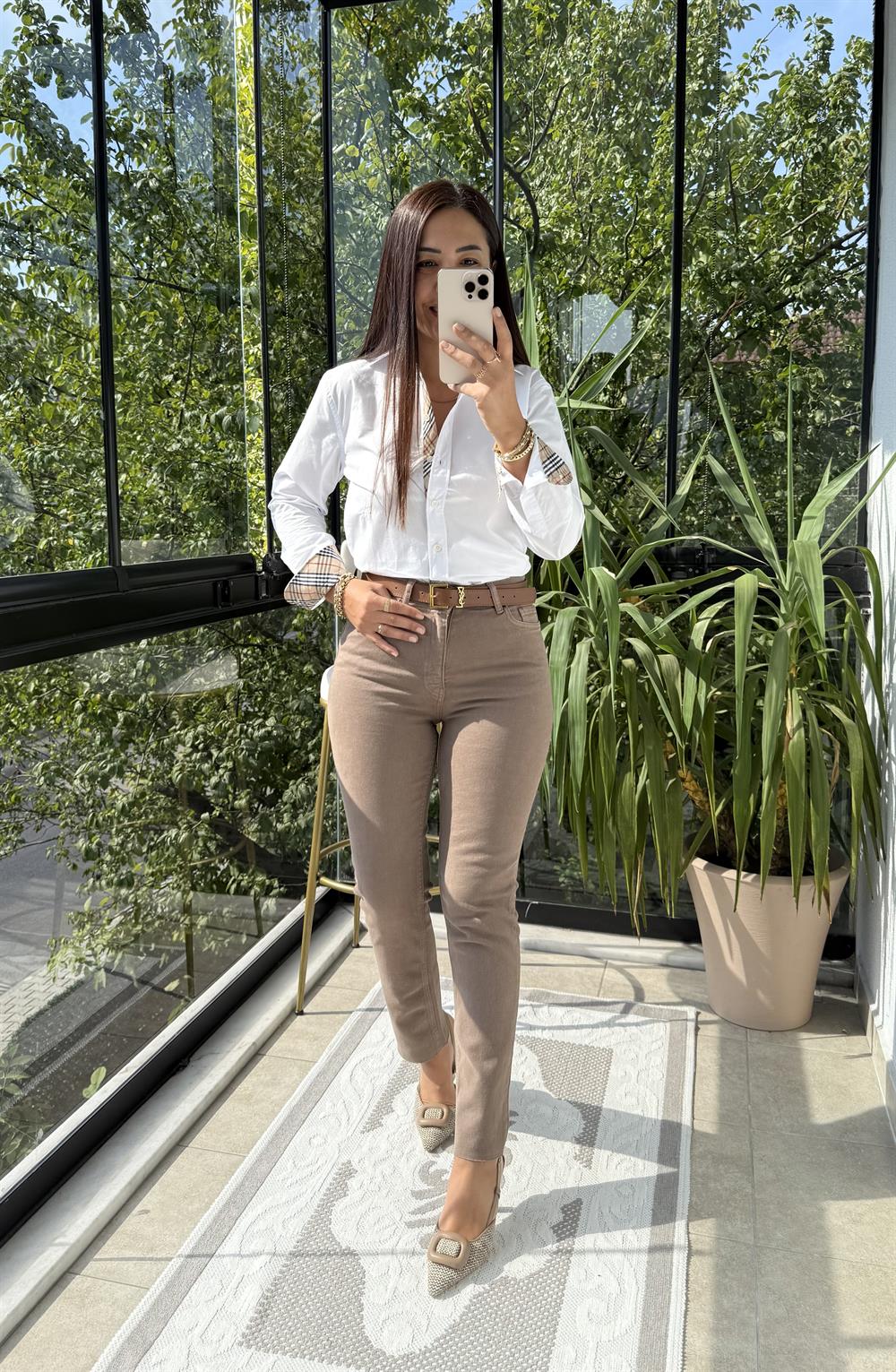 Bb Orjinal Marka Gömlek Beyaz