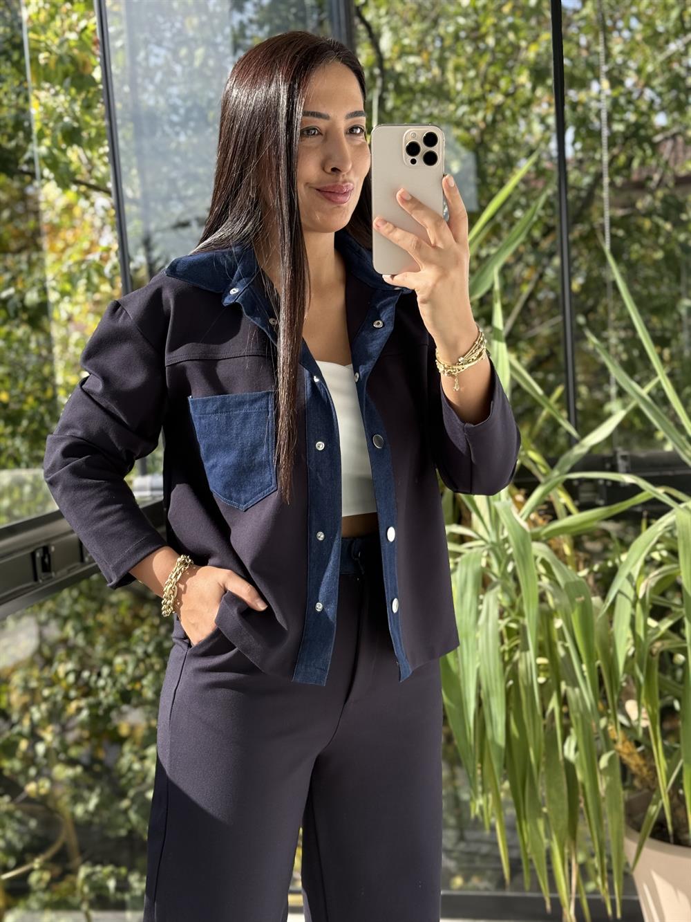 Kot Garnili Takım Lacivert