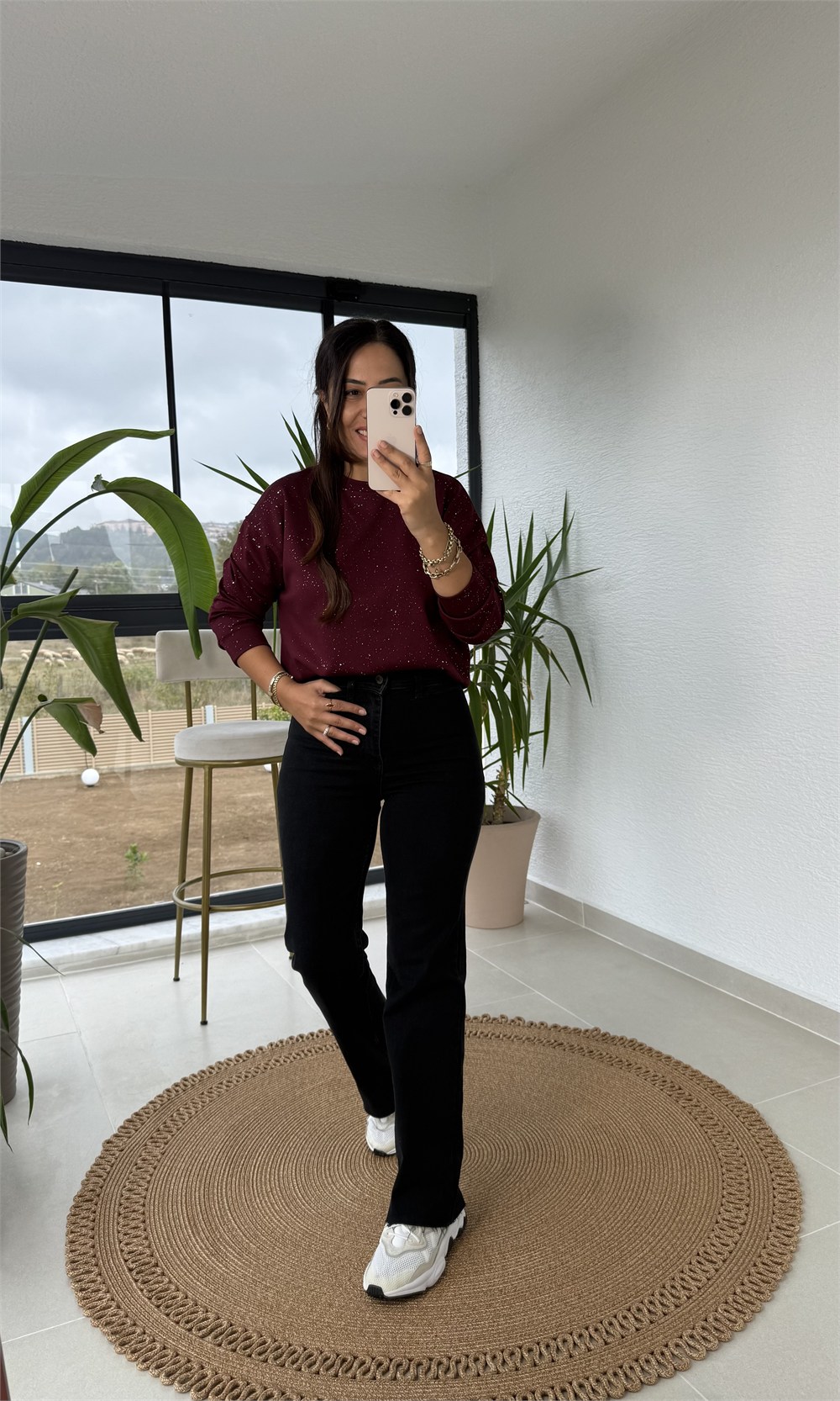 Simli Oysh Sweatshirt Bordo