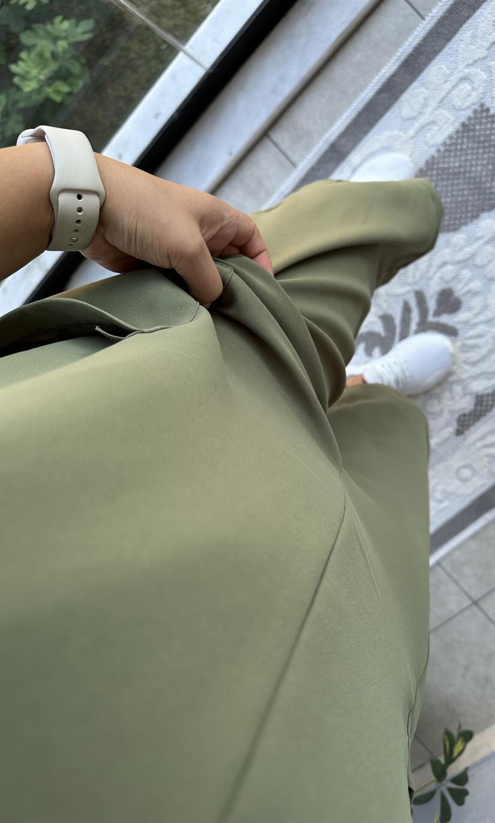 Haki Aerobin Kumaş Tulum