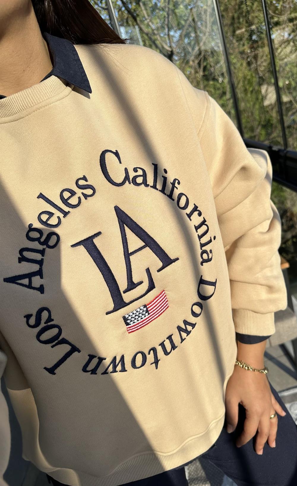 LA Sweatshirt Camel