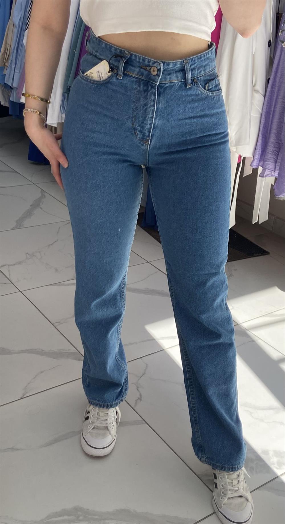 Mavi Yarım Palazzo Jean