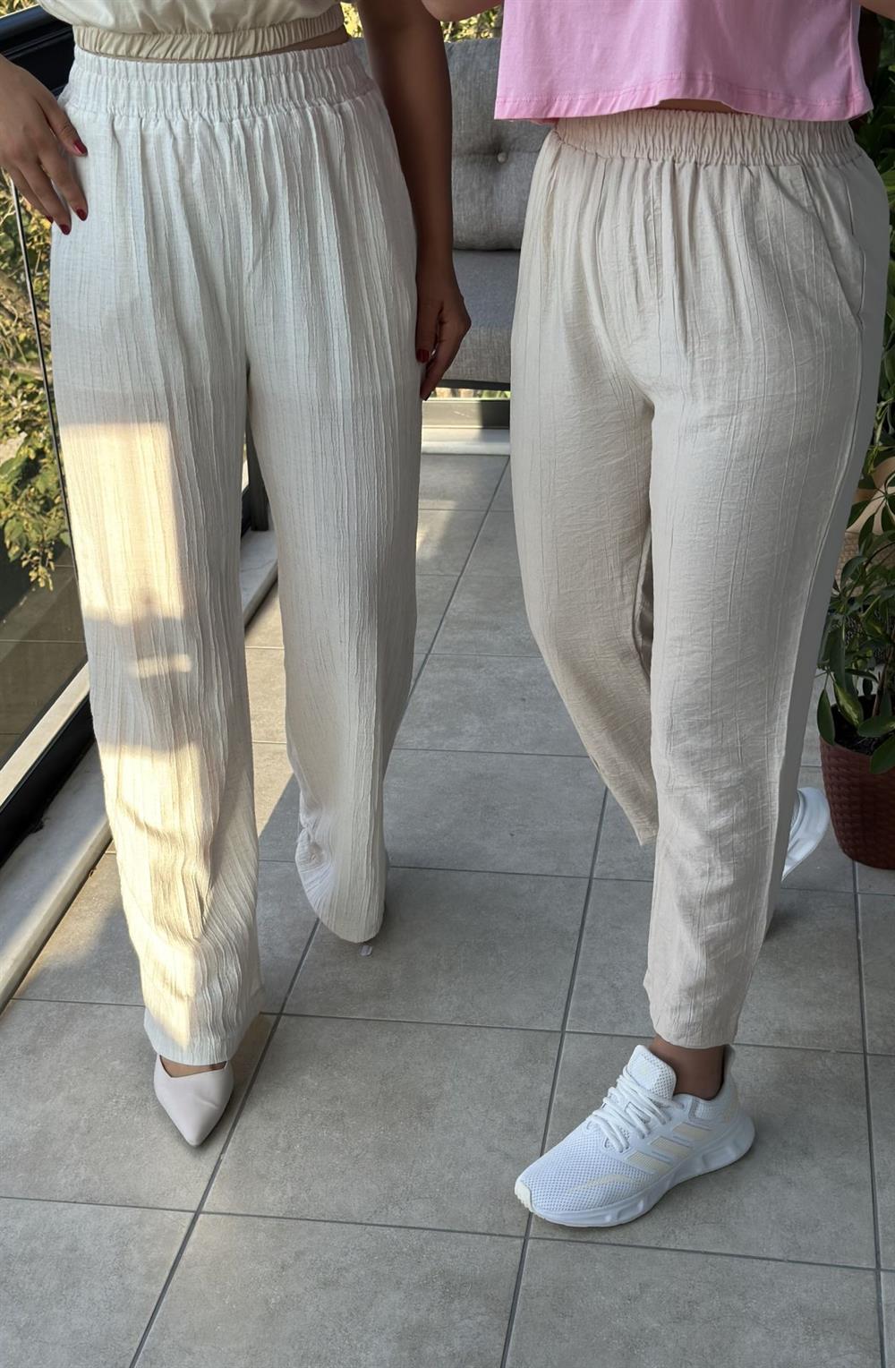 Natural Palazzo Pantolon