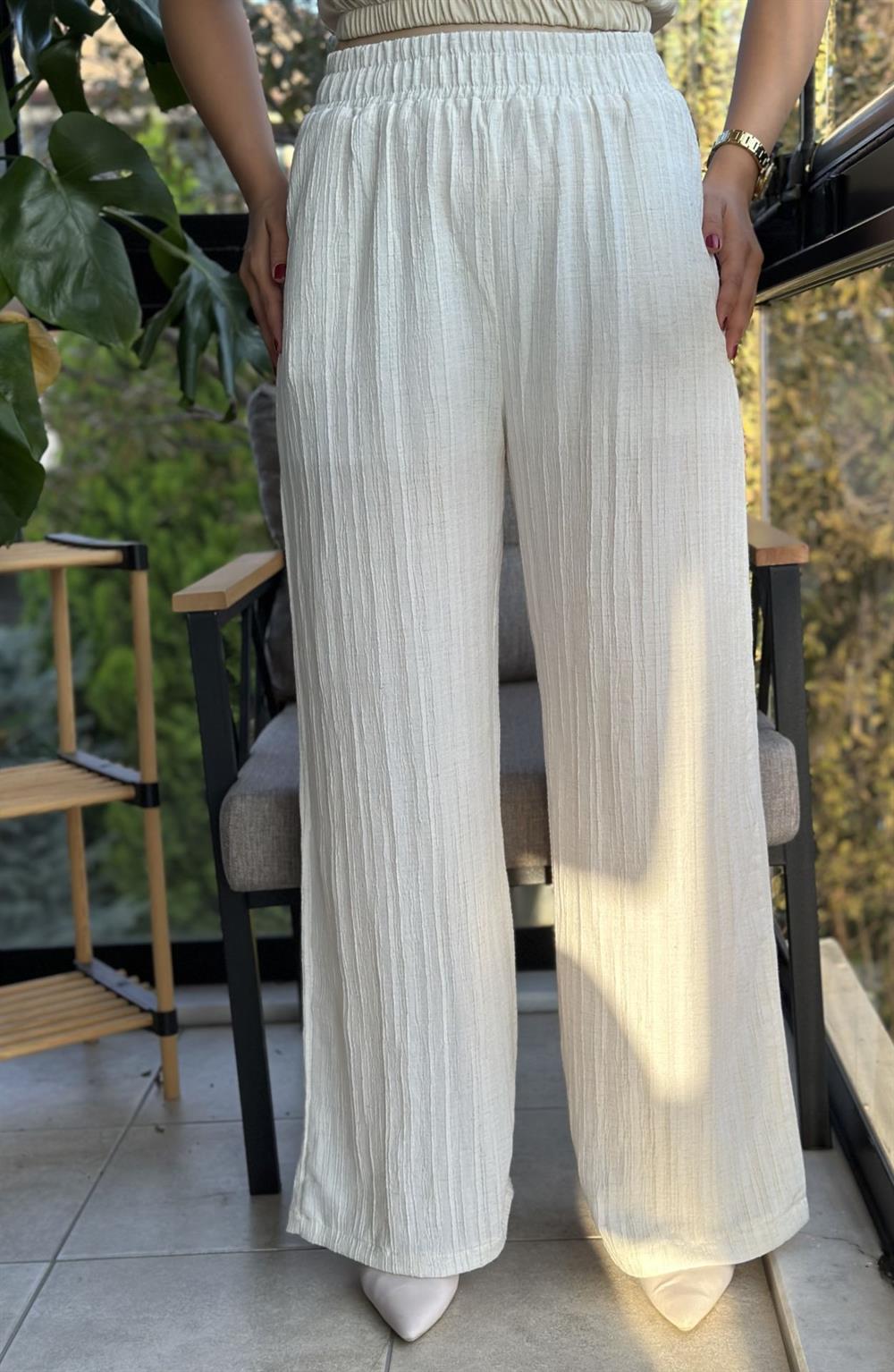 Natural Palazzo Pantolon