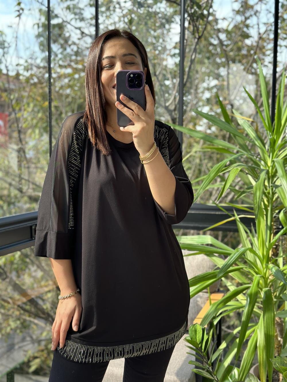 Omuz Transparan Merserize