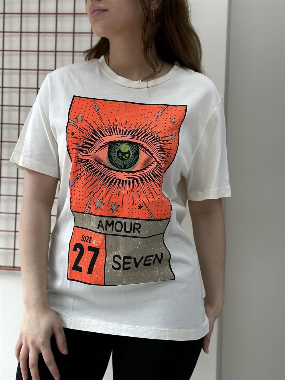 Turuncu Detay Tişört