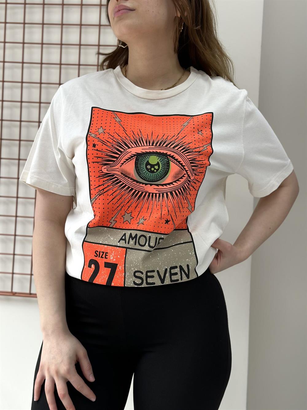 Turuncu Detay Tişört