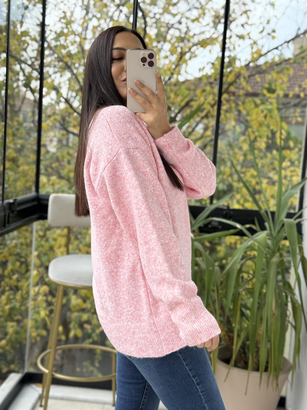 Yumoş Basic Kazak Pembe