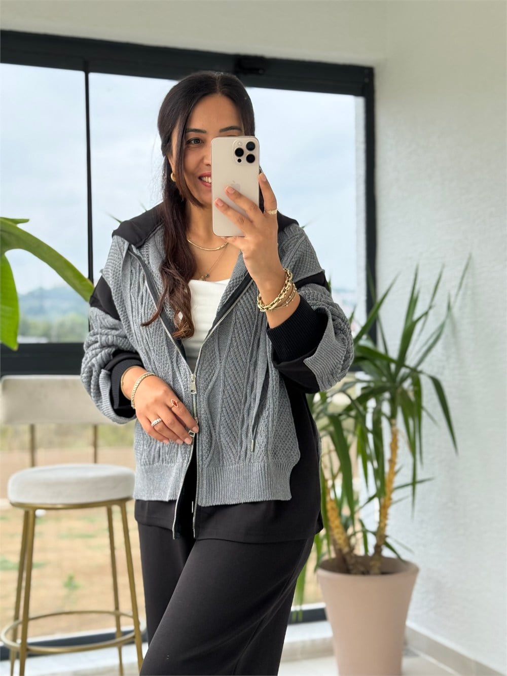 Oysh Model Balık Sırtı Takım Siyah