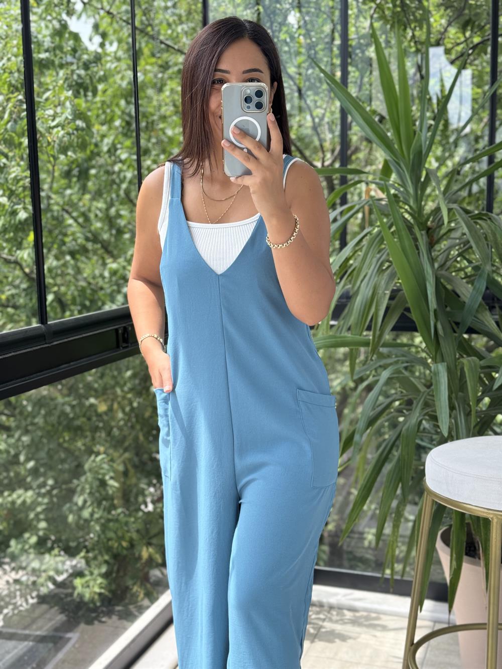 Aerobin Kumaş Tulum Petrol