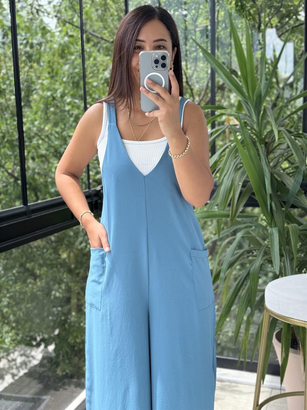 Aerobin Kumaş Tulum Petrol