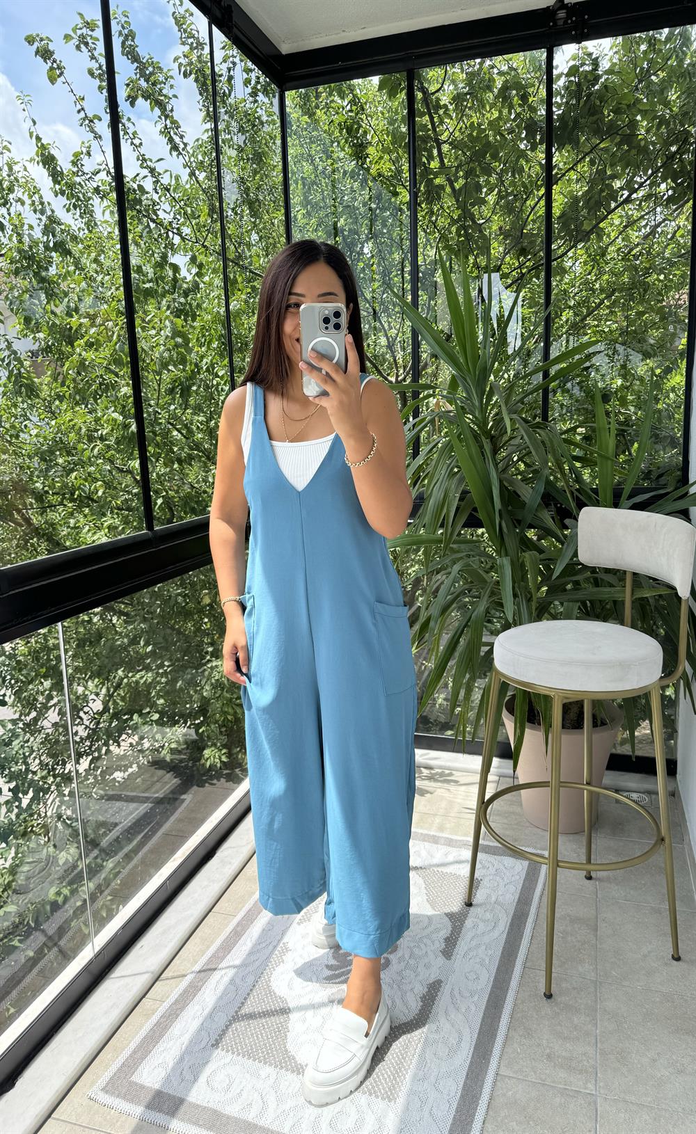 Aerobin Kumaş Tulum Petrol