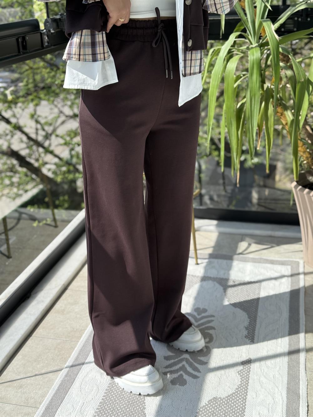 Mix Kumaş 3lü Takım Kahve