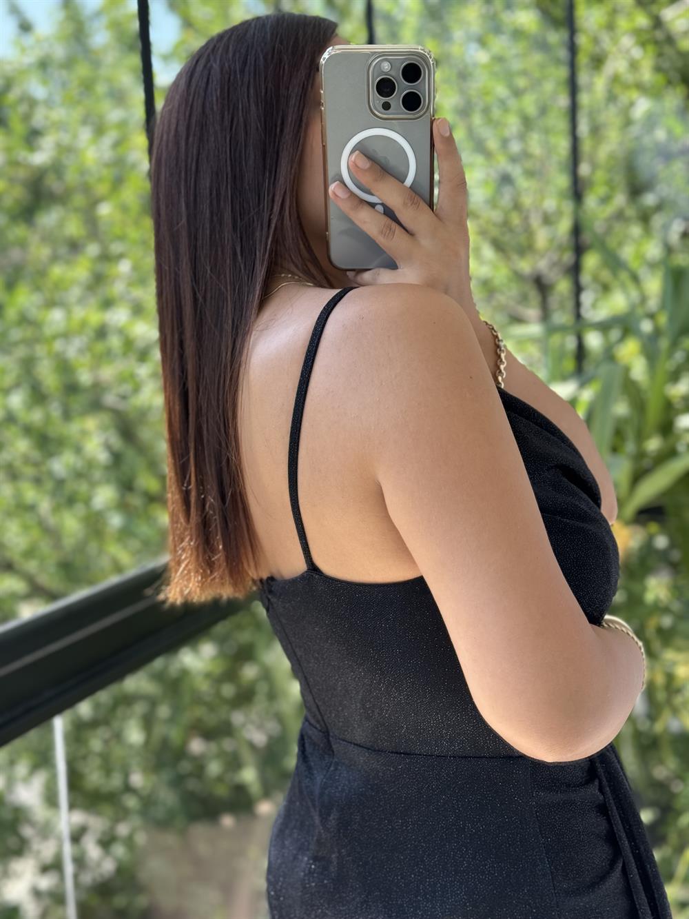 Beli Broşlu Kolsuz Araboy Abiye Siyah