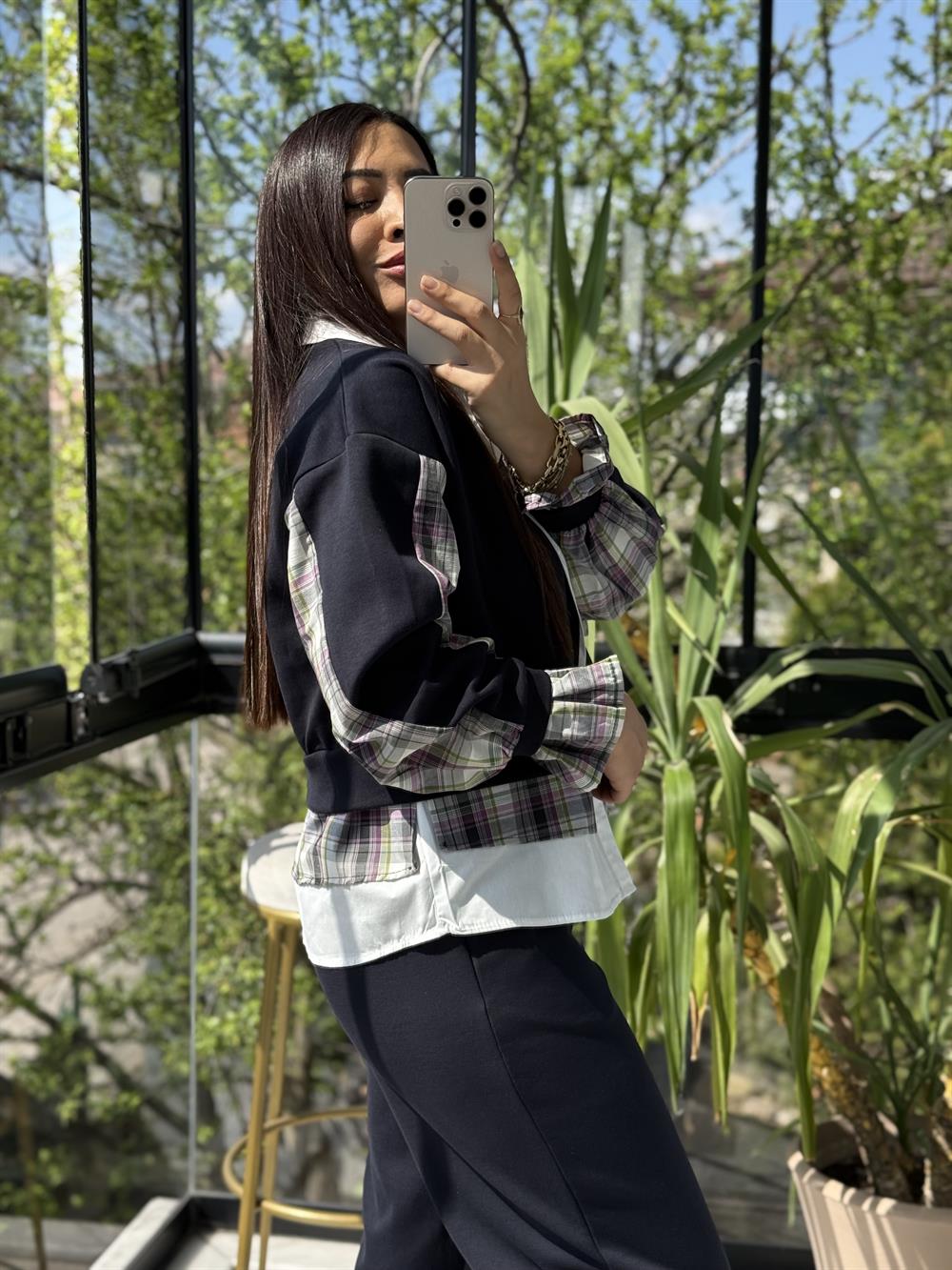 Mix Kumaş 3lü Takım Lacivert