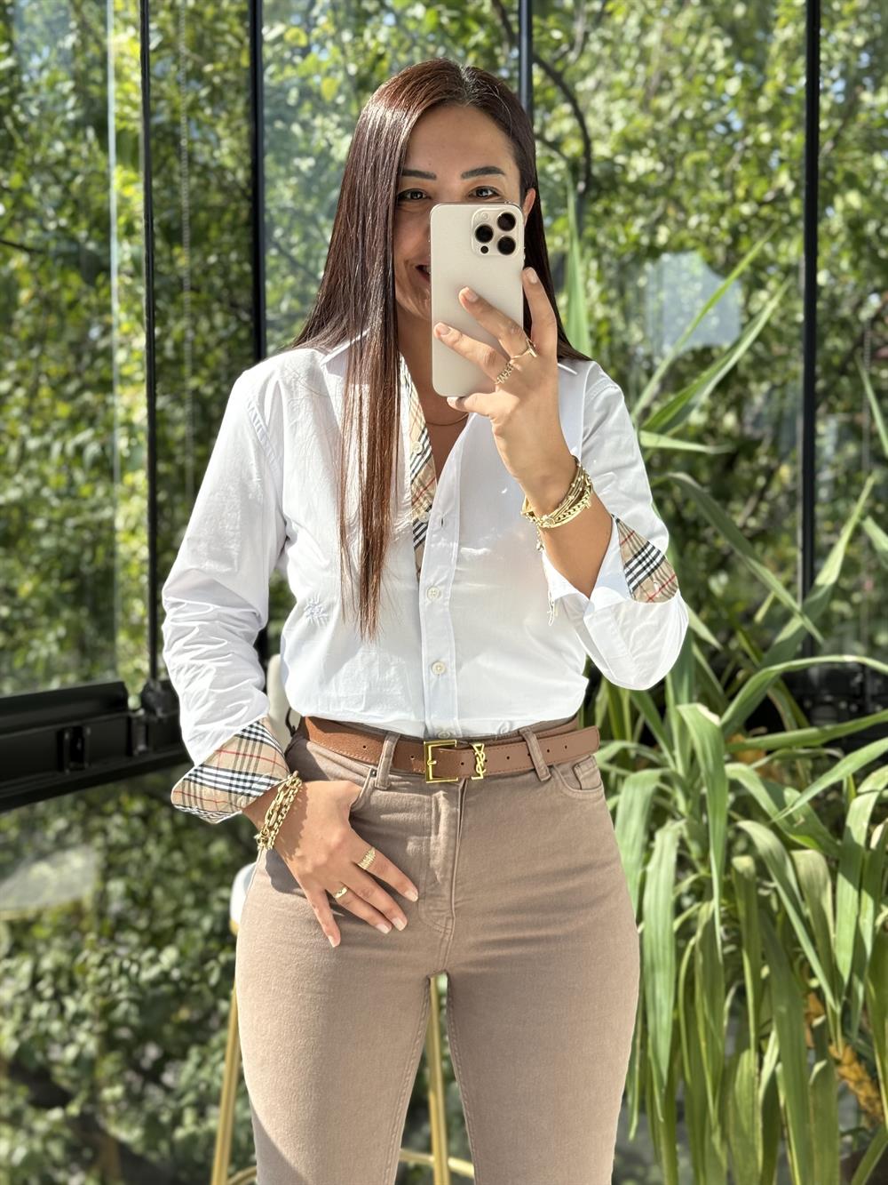 Bb Orjinal Marka Gömlek Beyaz