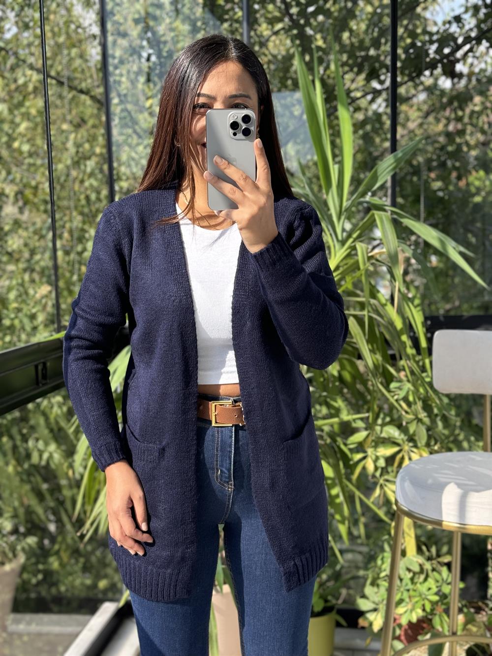 Cepli Hırka Lacivert