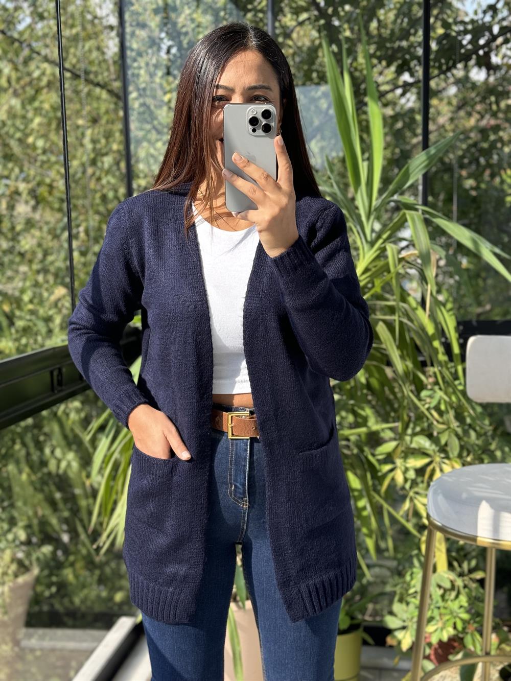 Cepli Hırka Lacivert