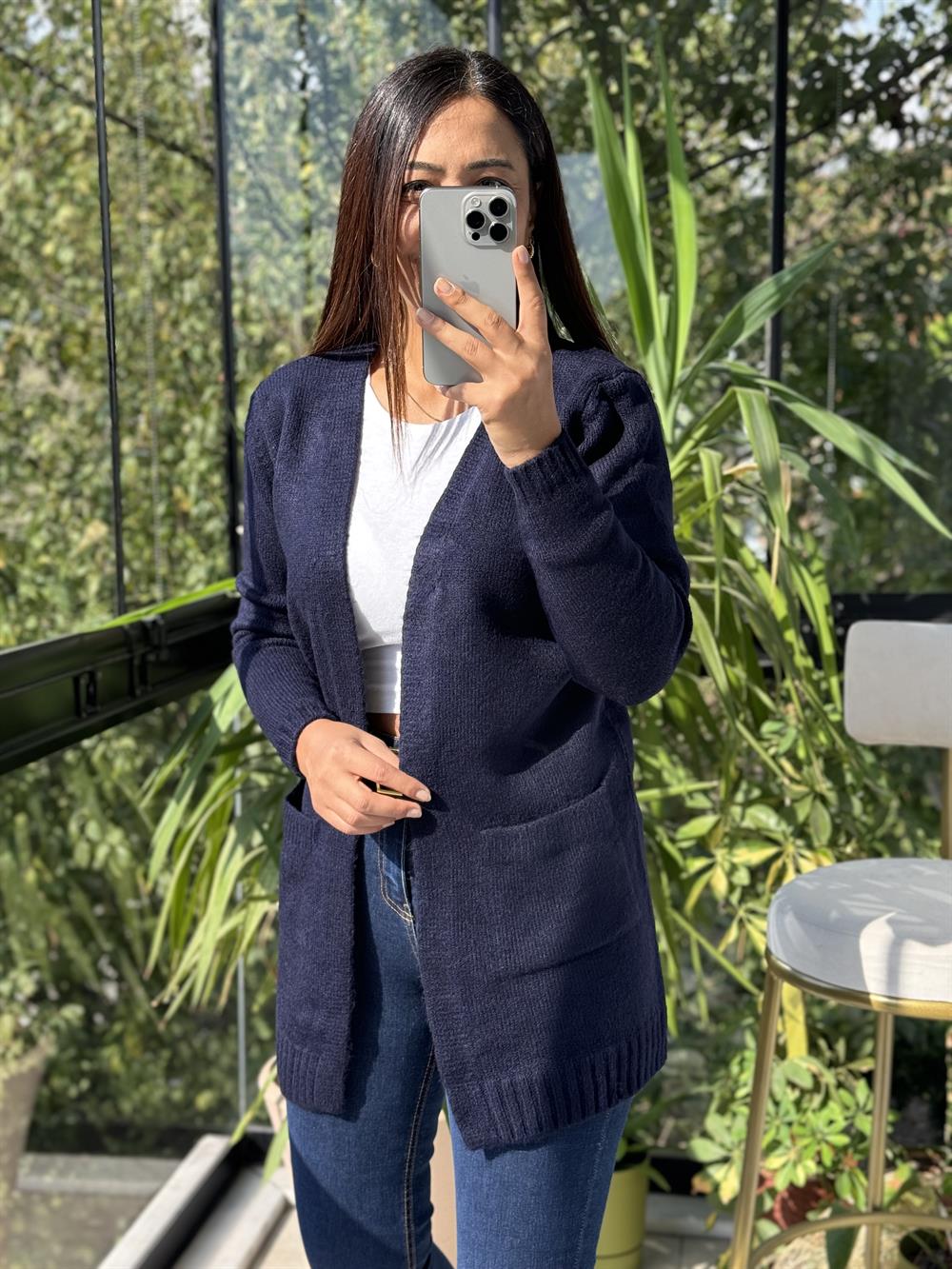 Cepli Hırka Lacivert