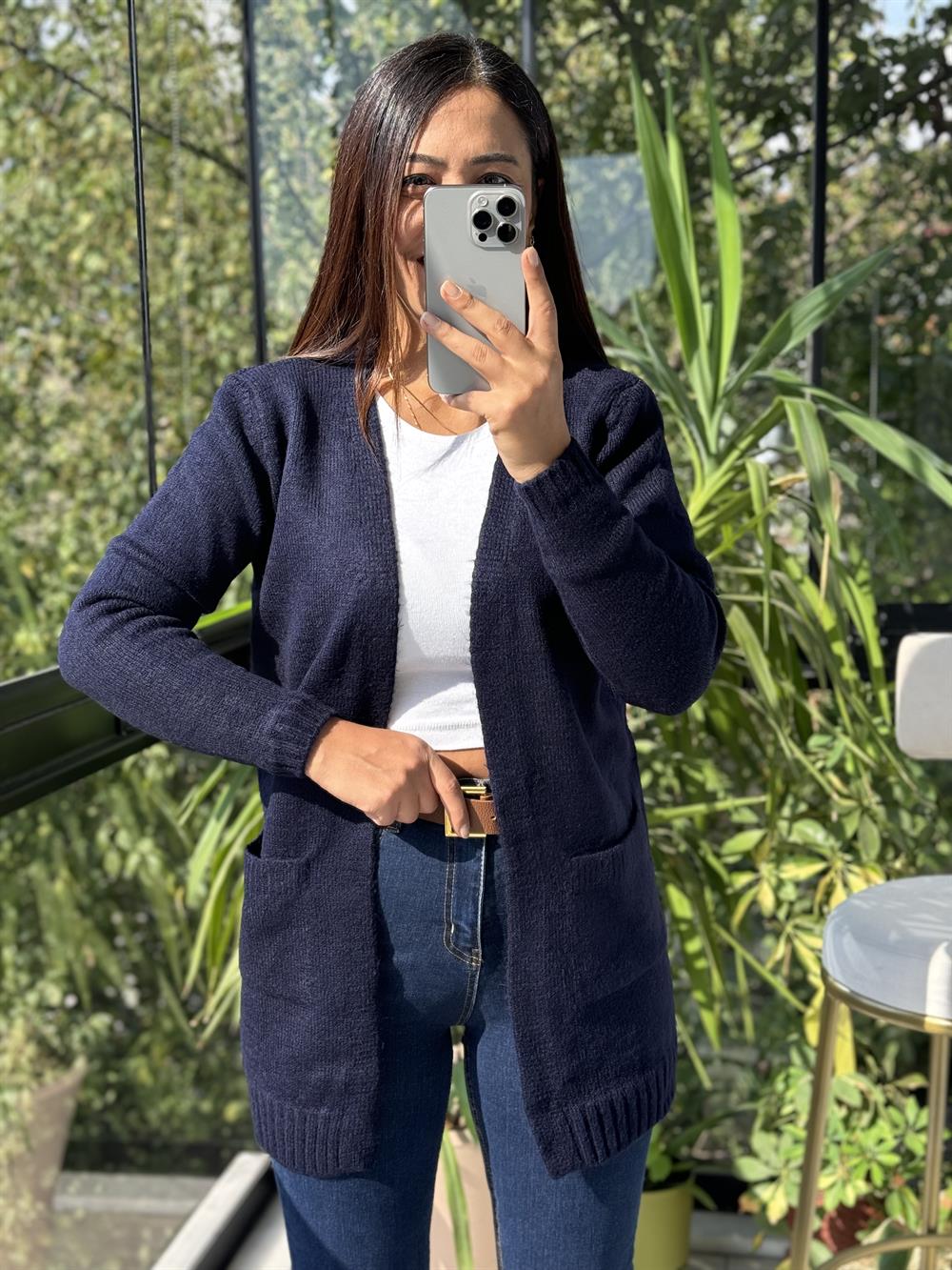 Cepli Hırka Lacivert