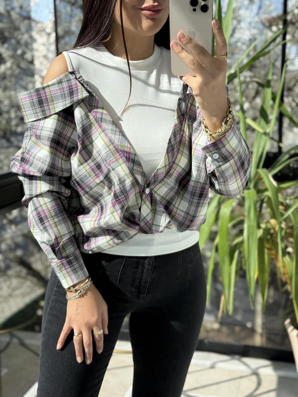 Atletli Gömlek Ekru