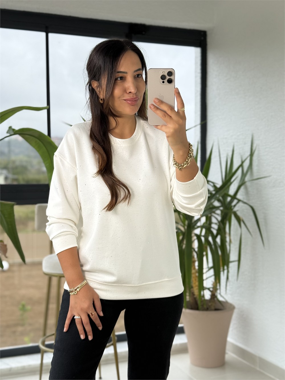 Simli Oysh Sweatshirt Ekru