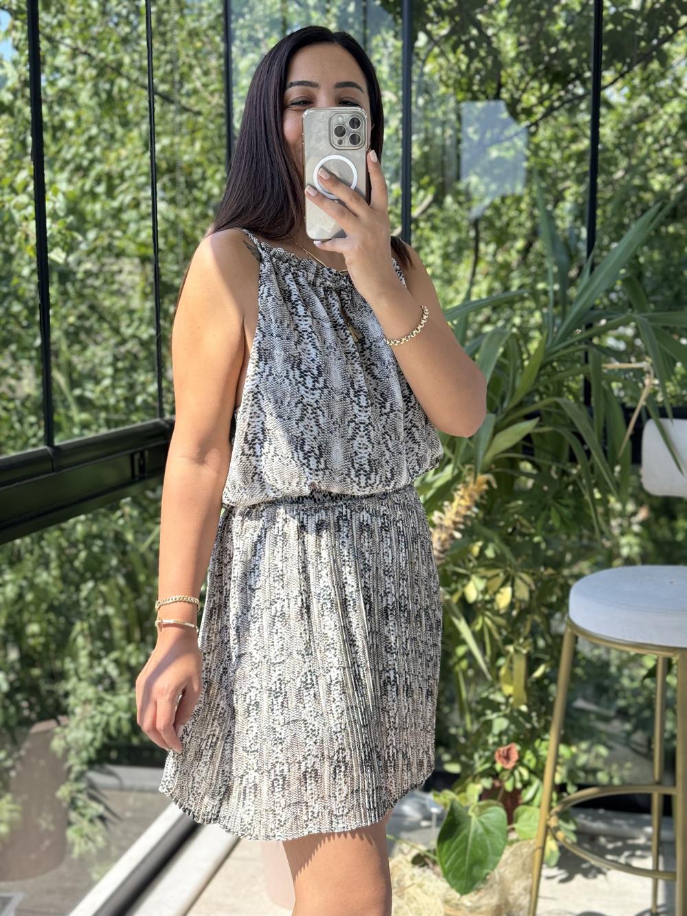 Desenli Büstiyer Siyah