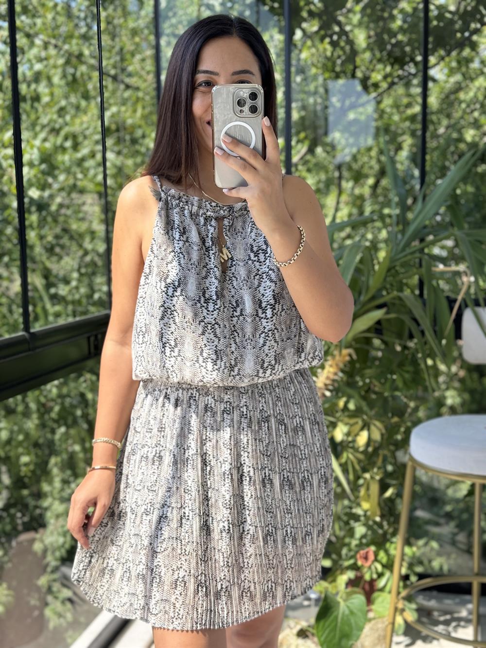 Desenli Büstiyer Siyah