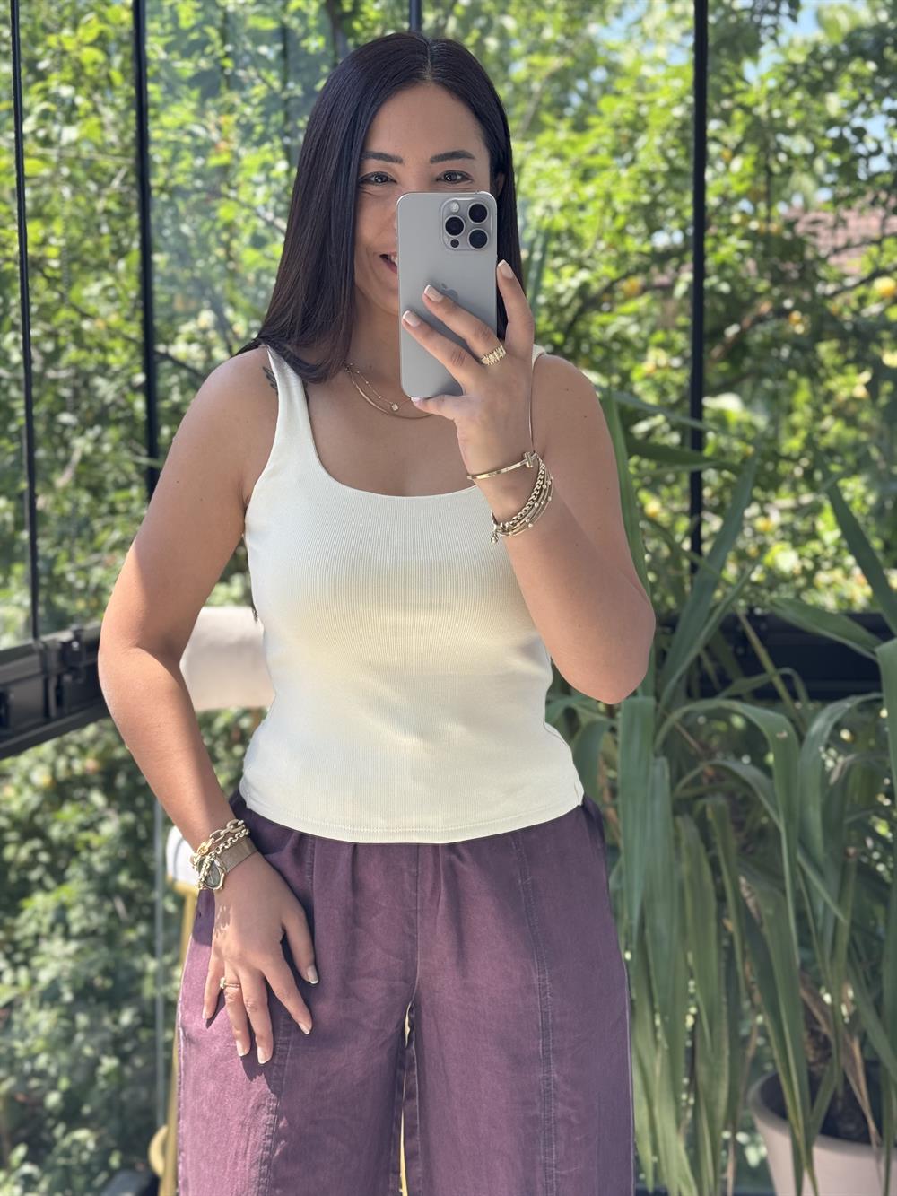 Dilvin Askılı Atlet Sarı