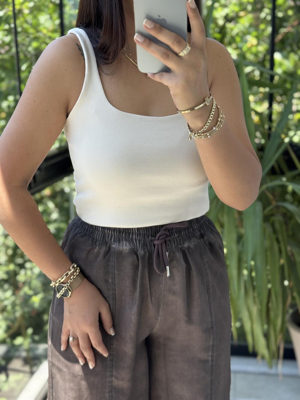 Dilvin Askılı Atlet Taş