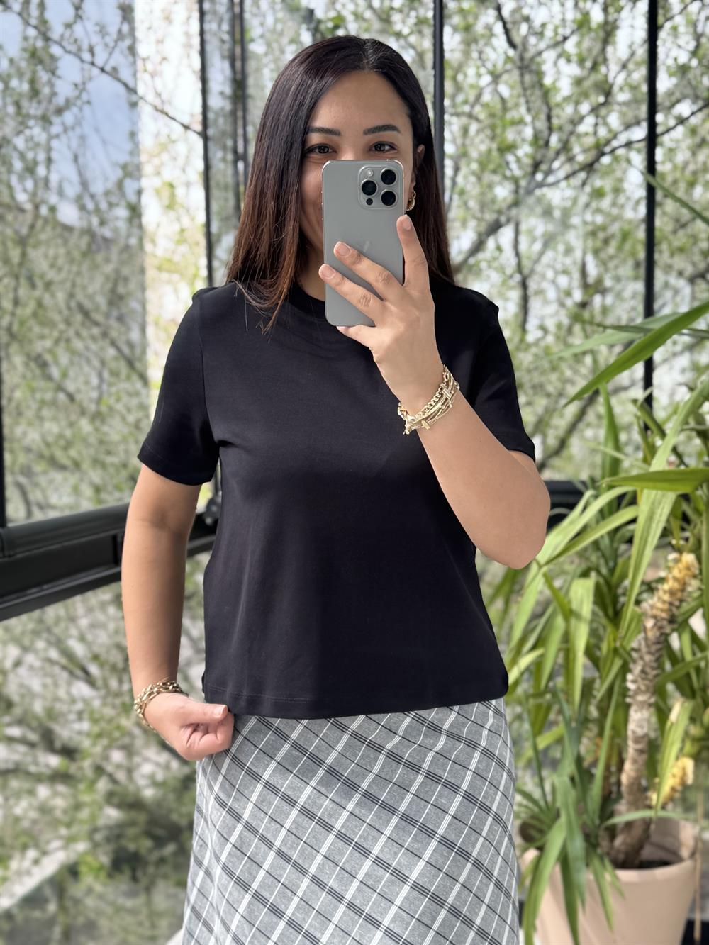 Dilvin Basic Tişört Siyah