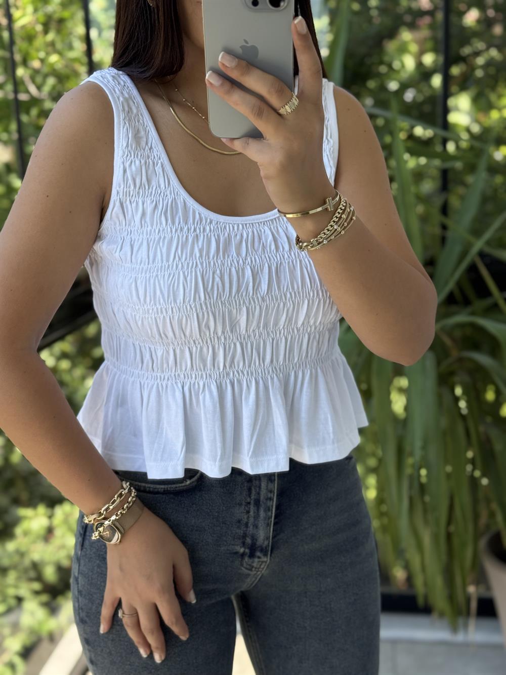 Dilvin Gipeli Kolsuz Atlet Beyaz