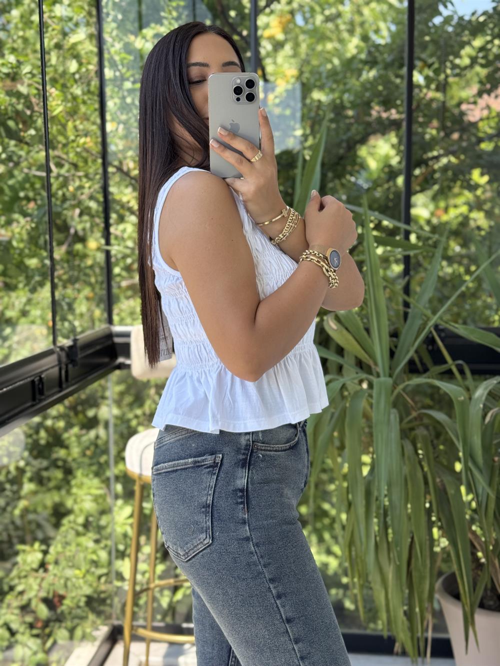 Dilvin Gipeli Kolsuz Atlet Beyaz