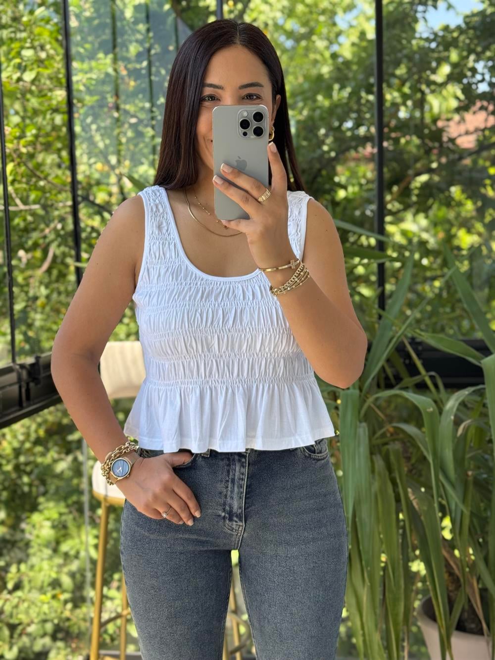 Dilvin Gipeli Kolsuz Atlet Beyaz