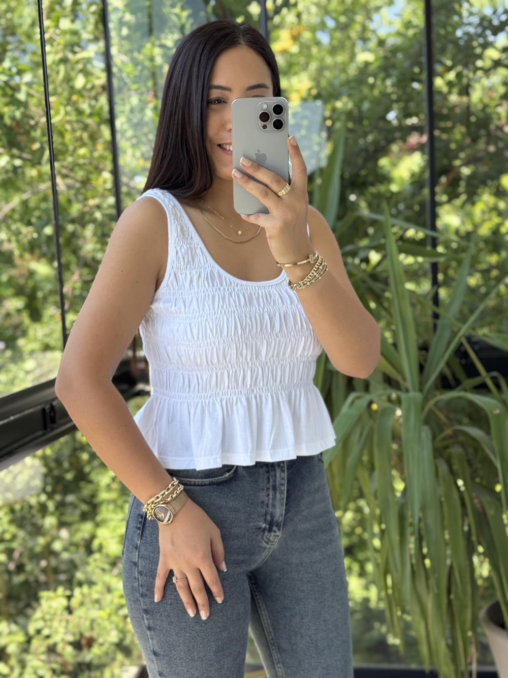 Dilvin Gipeli Kolsuz Atlet Beyaz