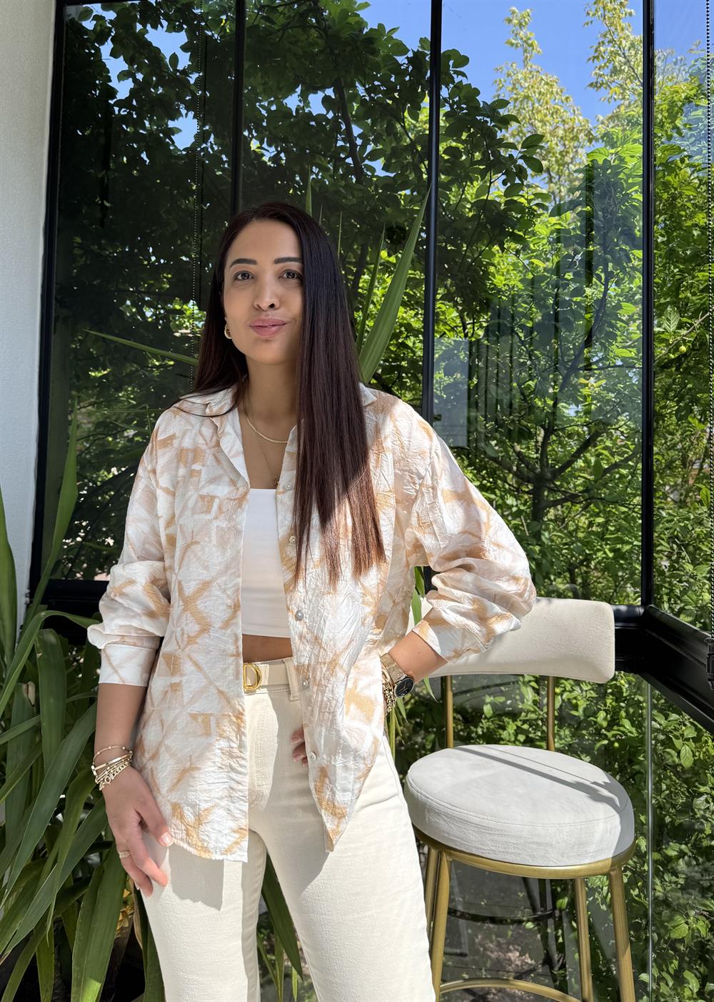 Empirme Gömlek Kahve