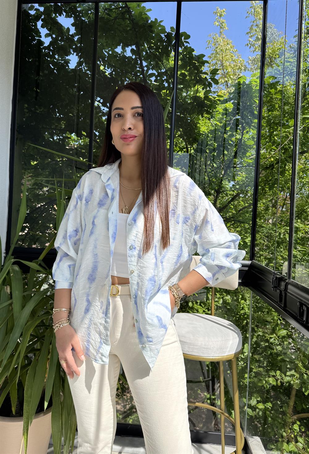 Empirme Gömlek Mavi