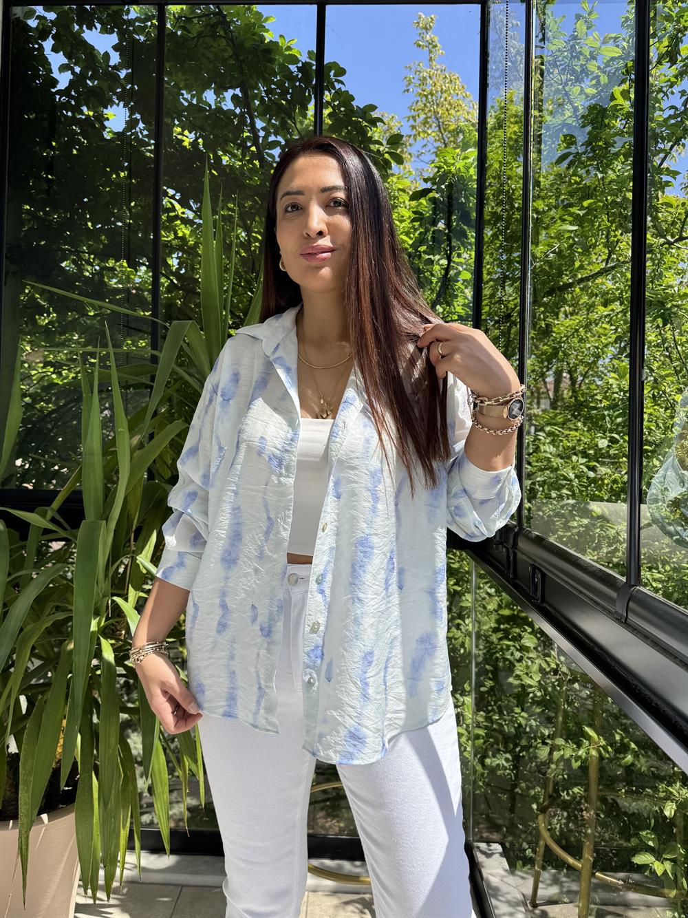 Empirme Gömlek Mavi