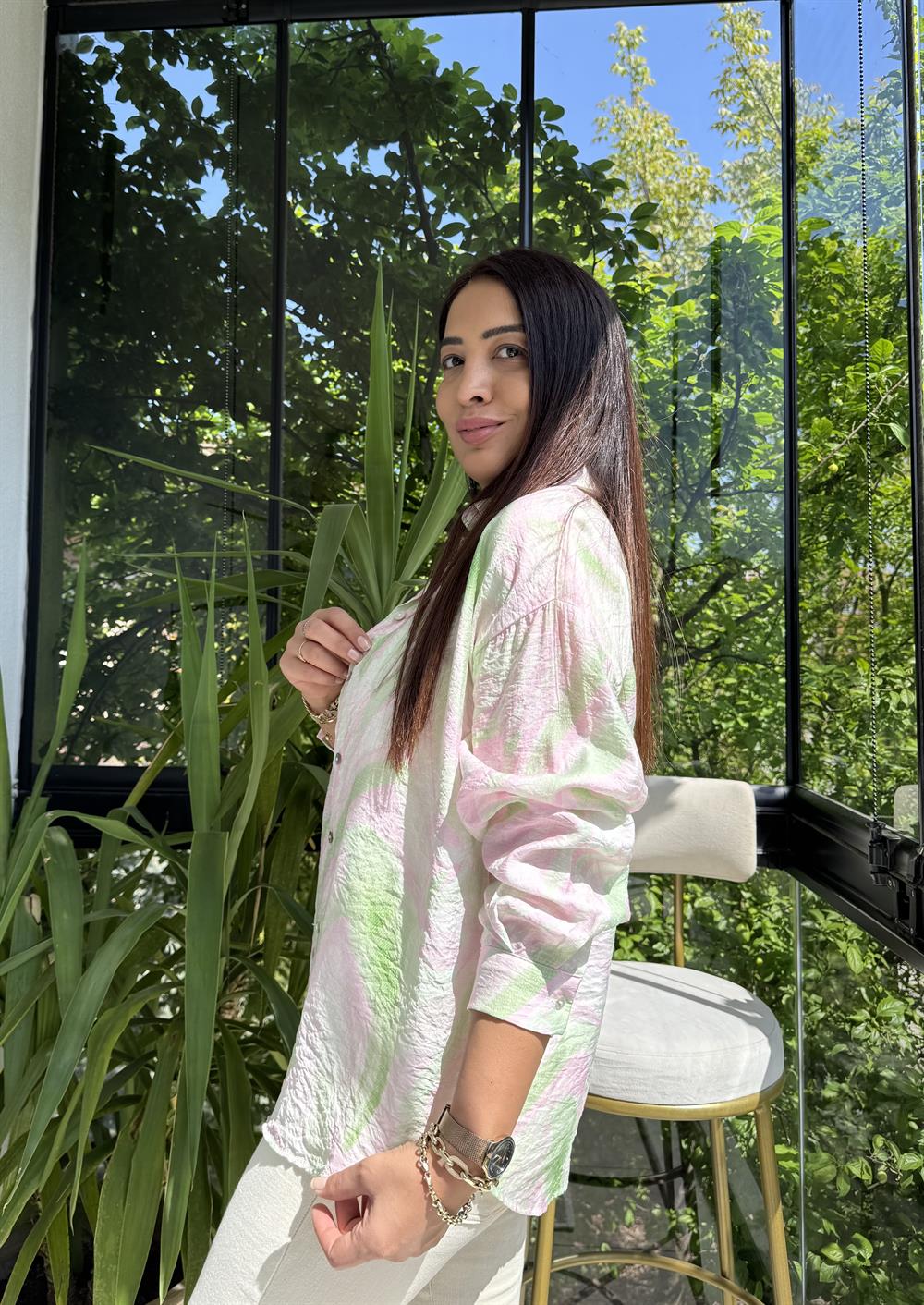 Empirme Gömlek Pembe