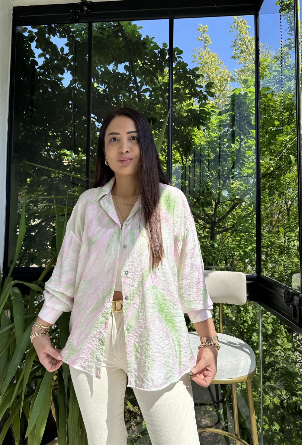 Empirme Gömlek Pembe