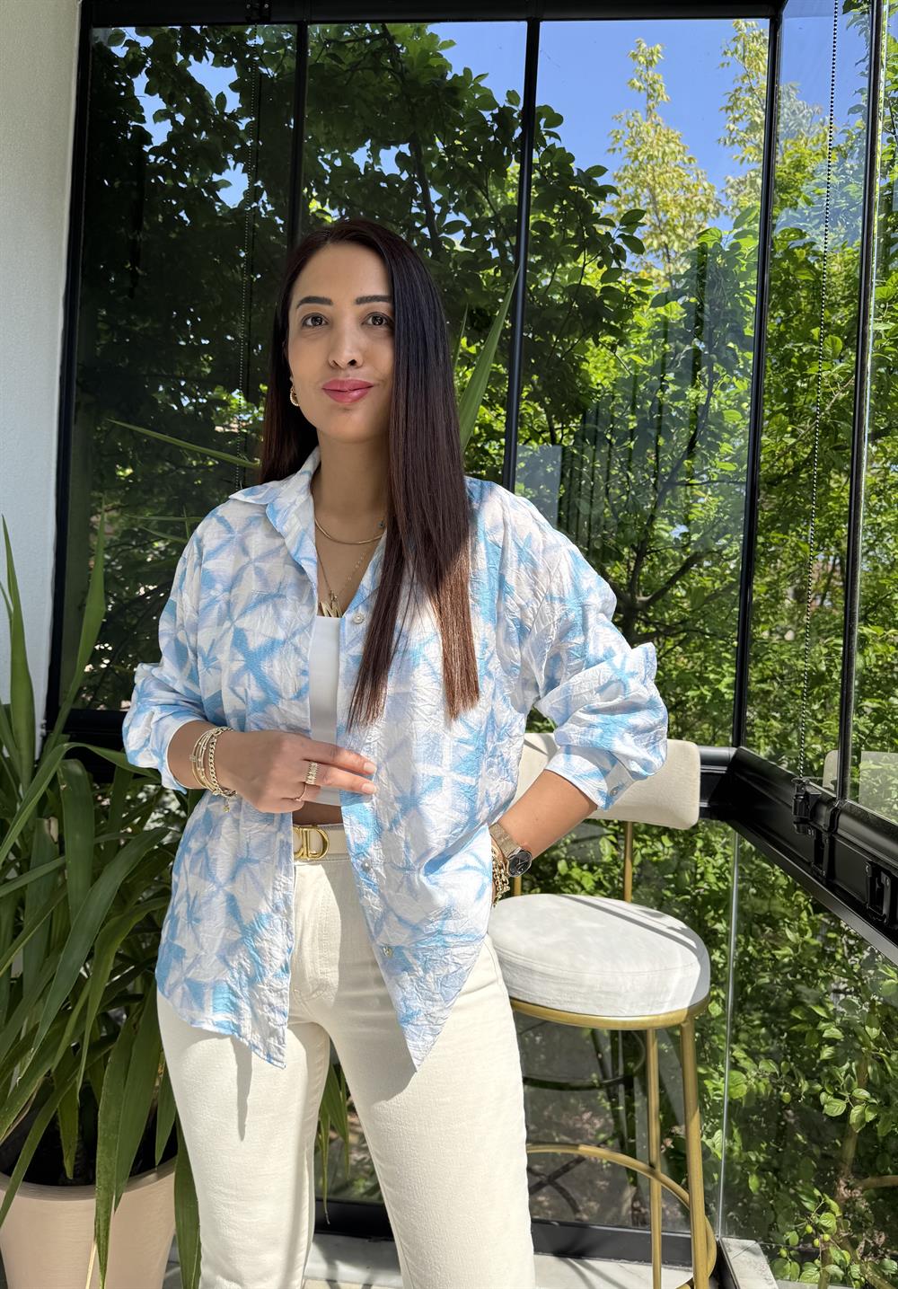 Empirme Gömlek Turkuaz