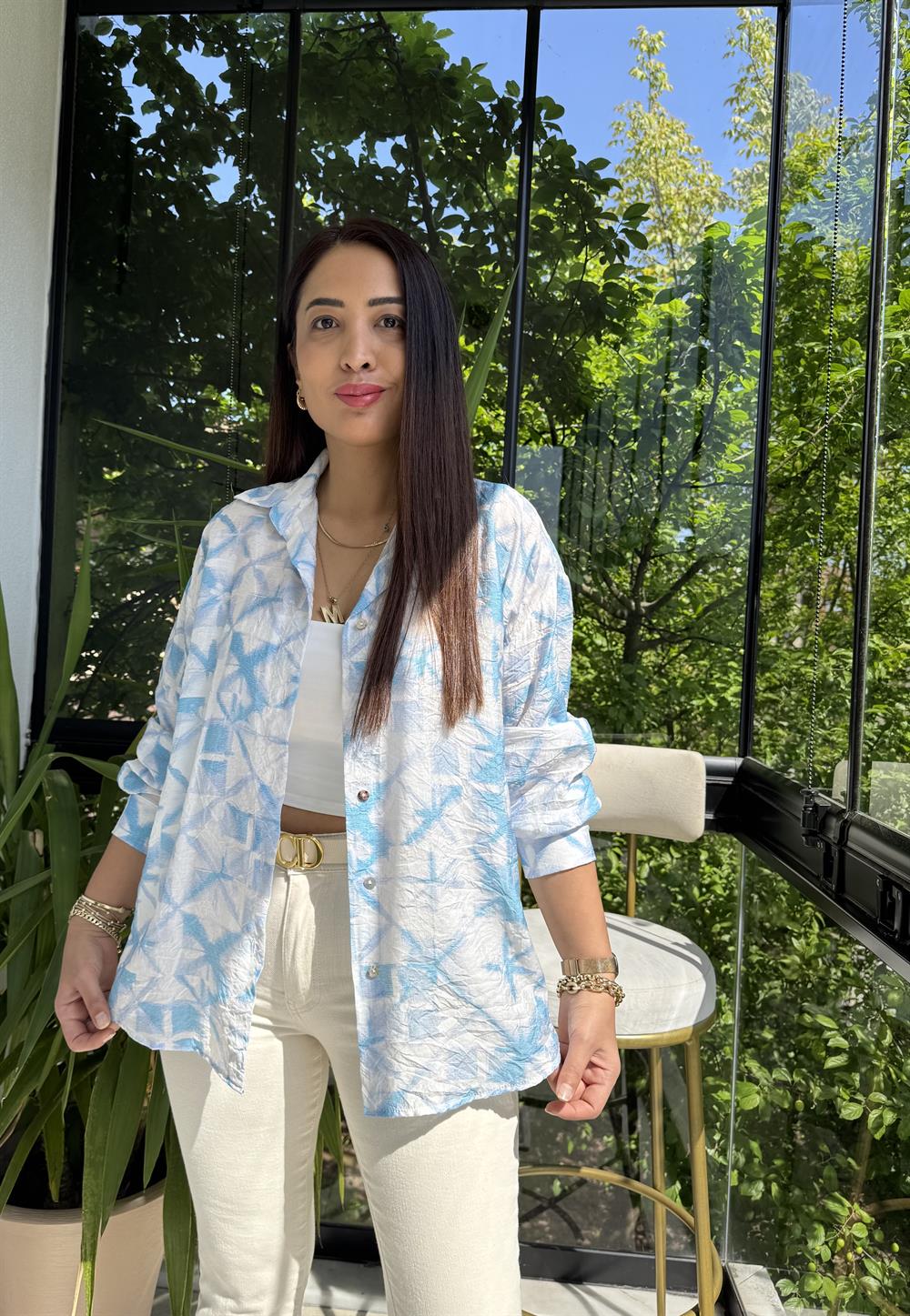 Empirme Gömlek Turkuaz